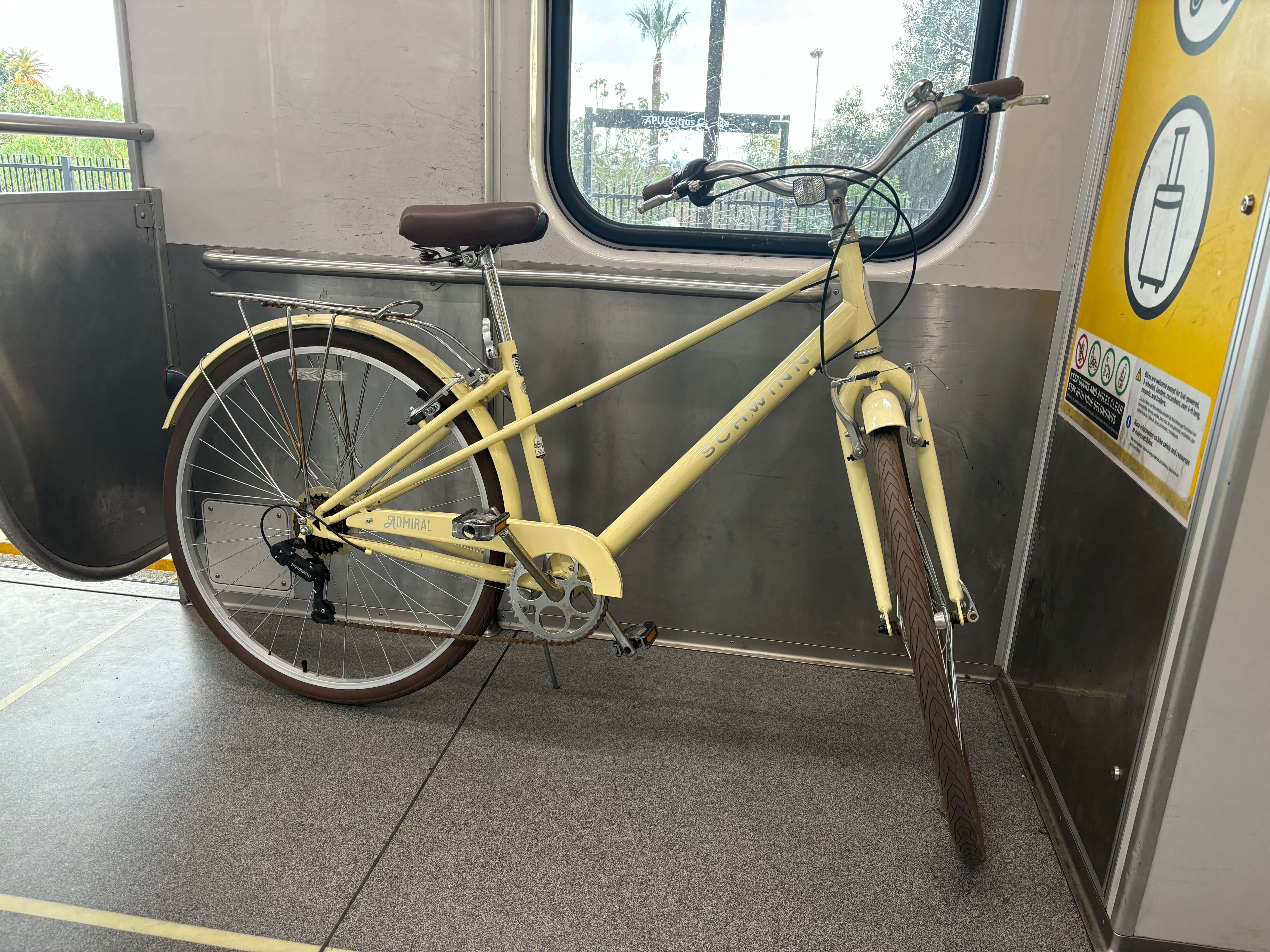 bike onboard a metro train